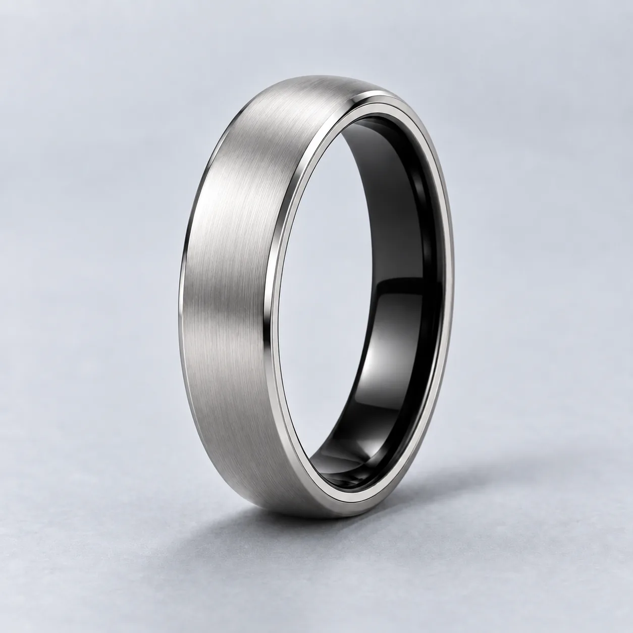 Brushed Silver rings design